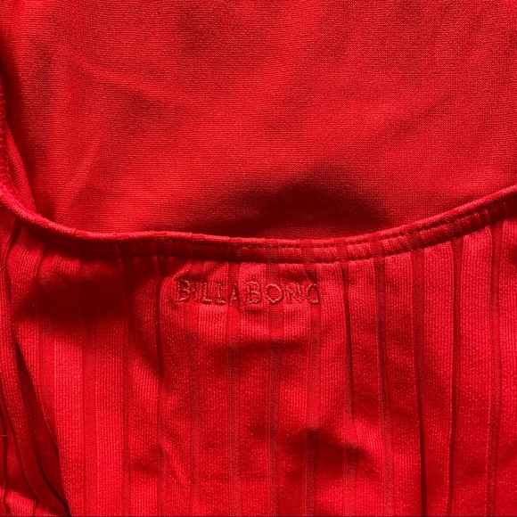 NWT Billabong Sunny Rib Red One Piece Swimsuit - Picture 12 of 14